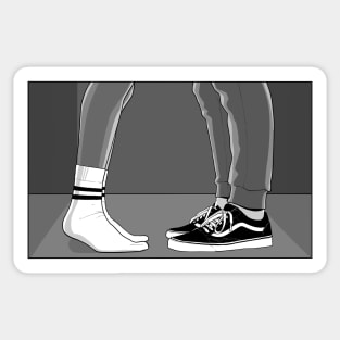 Charlie and Nick heartstopper - shoes Sticker